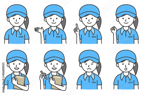 人 シャツ ポロシャツ 襟 帽子 AI 素材 イラスト ベクター