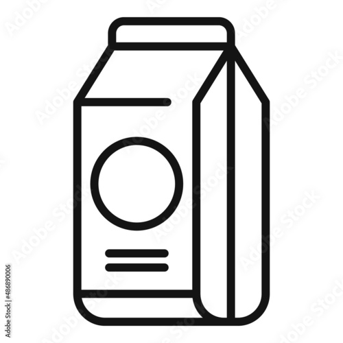 Dog food pack icon outline vector. Animal pet