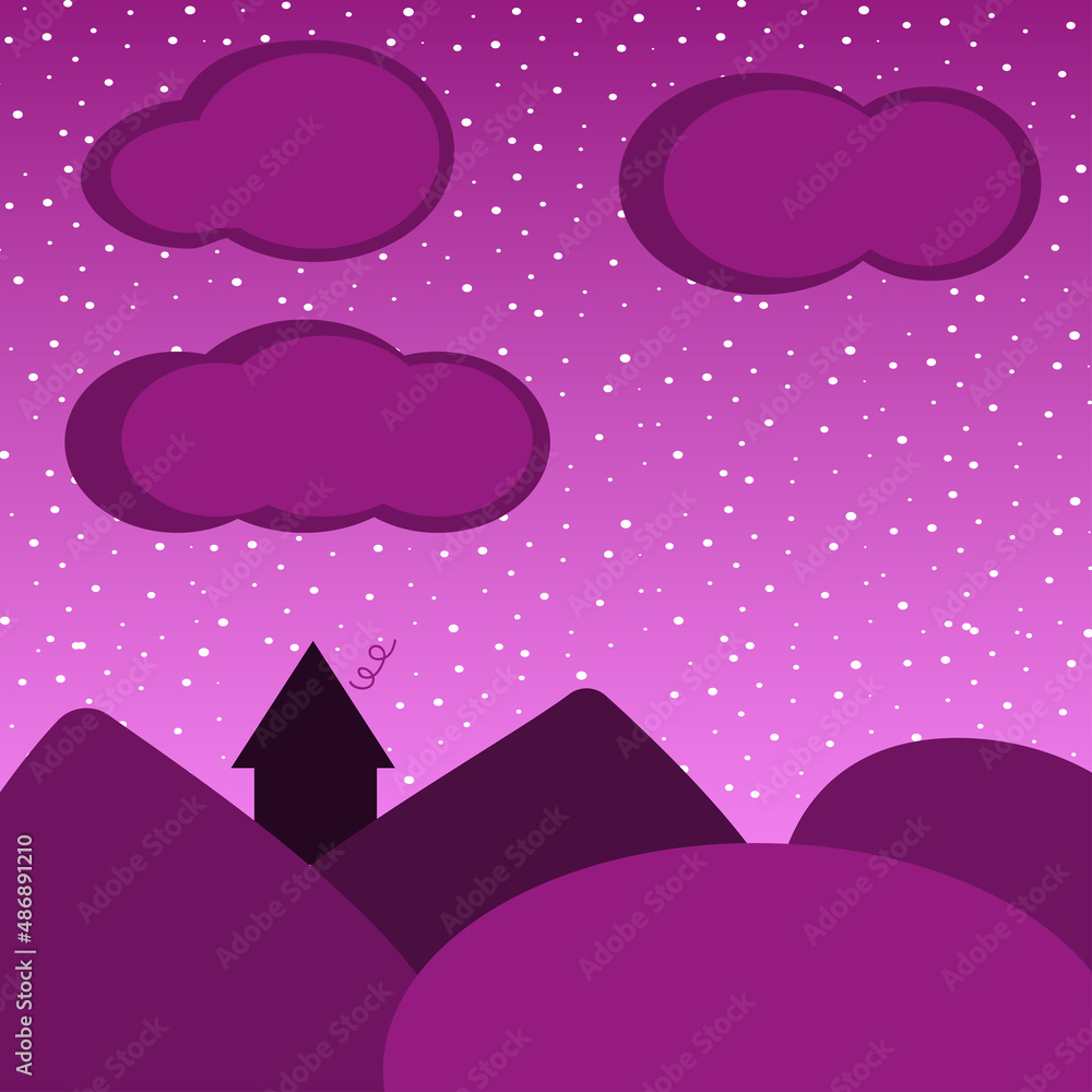 Purple nature background