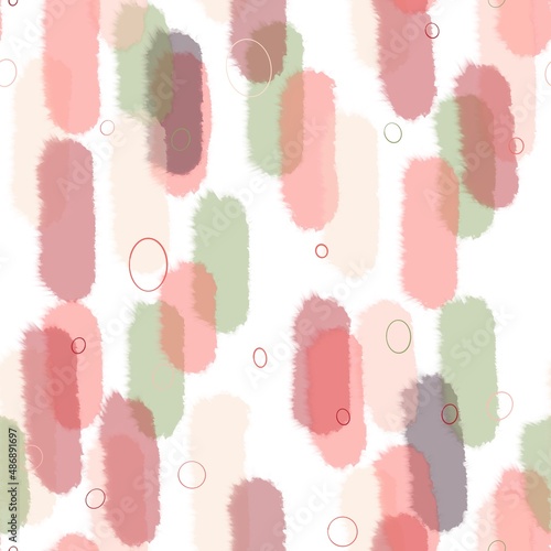 Delicate beautiful handwritten seamless pattern with lots of abstract lines and circles. For any textile design, wallpaper or background