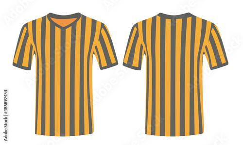 Striped referee jersey. vector illustration