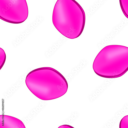 Seamless pattern of pink pill for erection. Vector illustration template