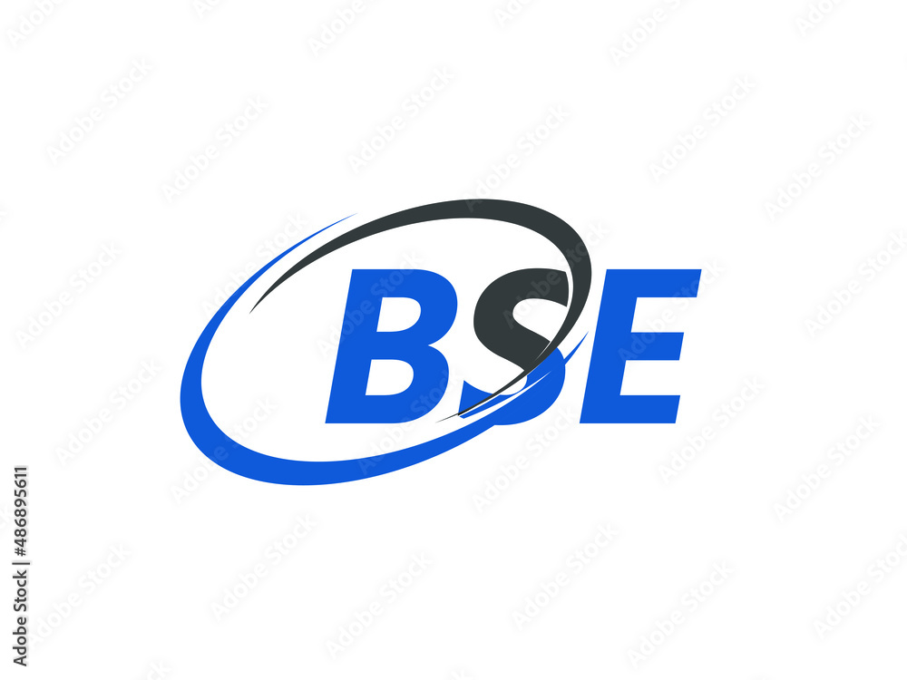 BSE letter creative modern elegant swoosh logo design BSE letter creative modern elegant swoosh logo design