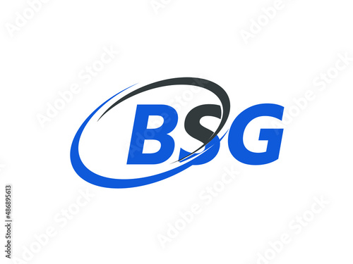 Free Download BSG letter creative modern elegant swoosh logo design - GFXLoad