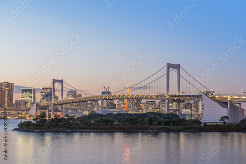 東京 お台場 レインボーブリッジ 夜景