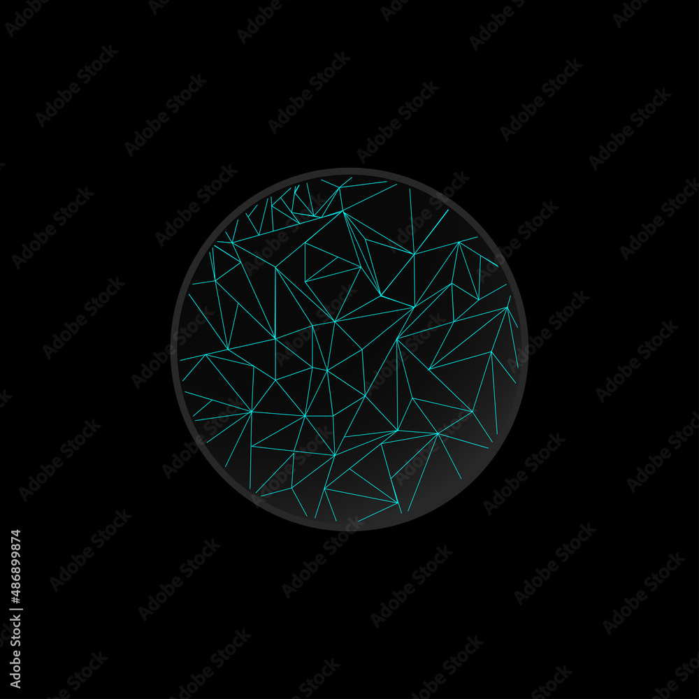 Technology and innovation triangulation on a dark background Technology and innovation triangulation on a dark background