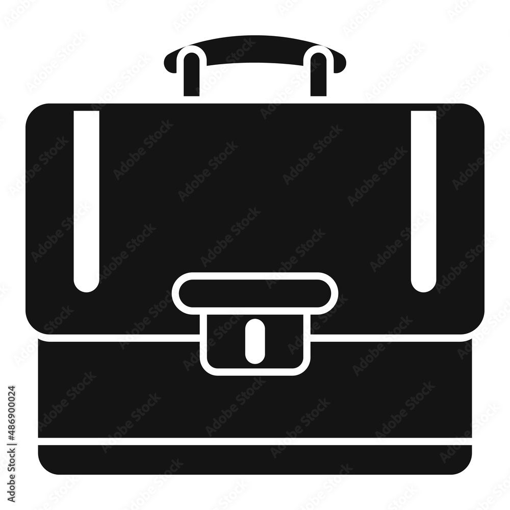 Business case icon simple vector. Work briefcase Business case icon simple vector. Work briefcase