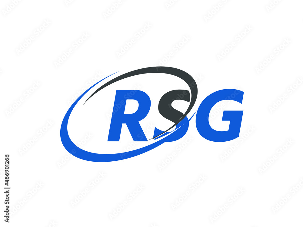 RSG letter creative modern elegant swoosh logo design RSG letter creative modern elegant swoosh logo design