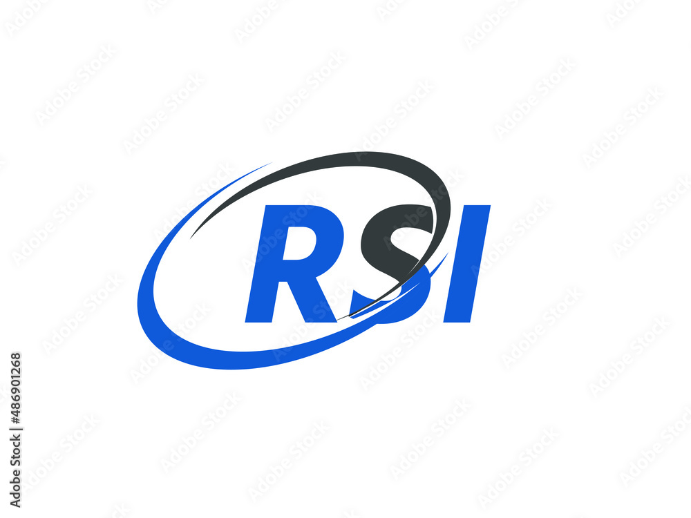 RSI letter creative modern elegant swoosh logo design RSI letter creative modern elegant swoosh logo design