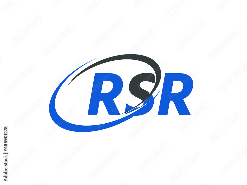 RSR letter creative modern elegant swoosh logo design RSR letter creative modern elegant swoosh logo design