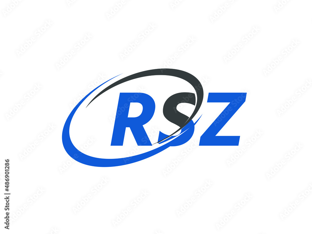 RSZ letter creative modern elegant swoosh logo design RSZ letter creative modern elegant swoosh logo design