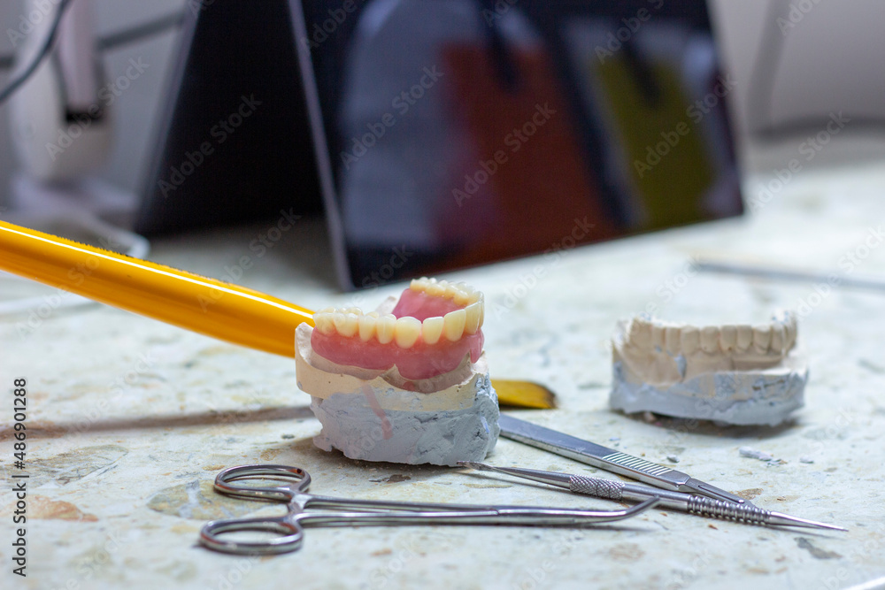 denture making Stock Photo Adobe Stock