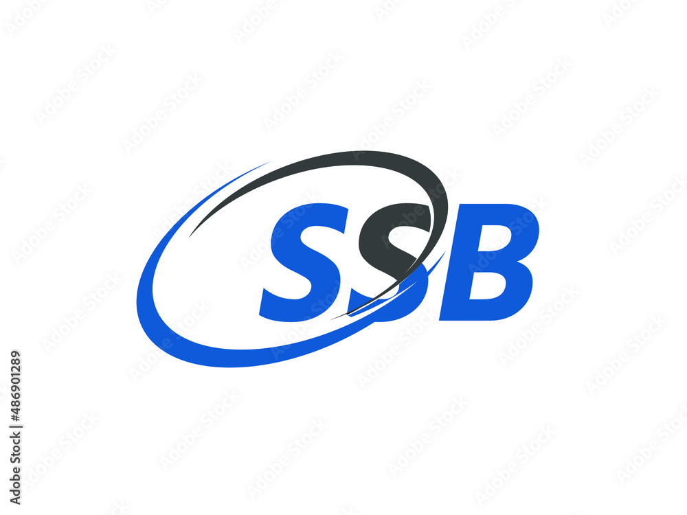 SSB letter creative modern elegant swoosh logo design SSB letter creative modern elegant swoosh logo design