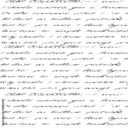 Abstract monochrome text.Vintage background of poems, poetry.