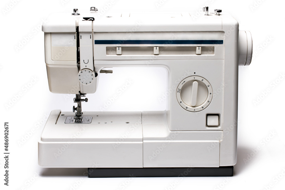 Total view sewing machine settings white background