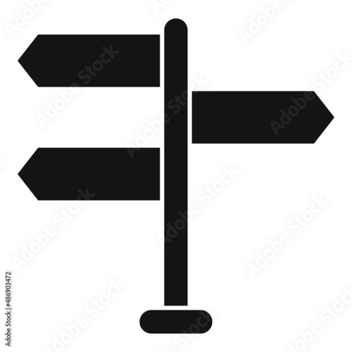 Direction of solution icon simple vector. Success work