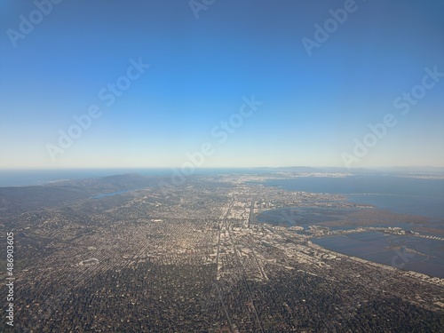 Aerial view of the San Francisco Bay Area