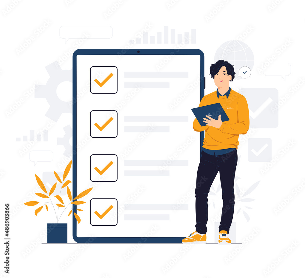 To do list concept illustration To do list concept illustration