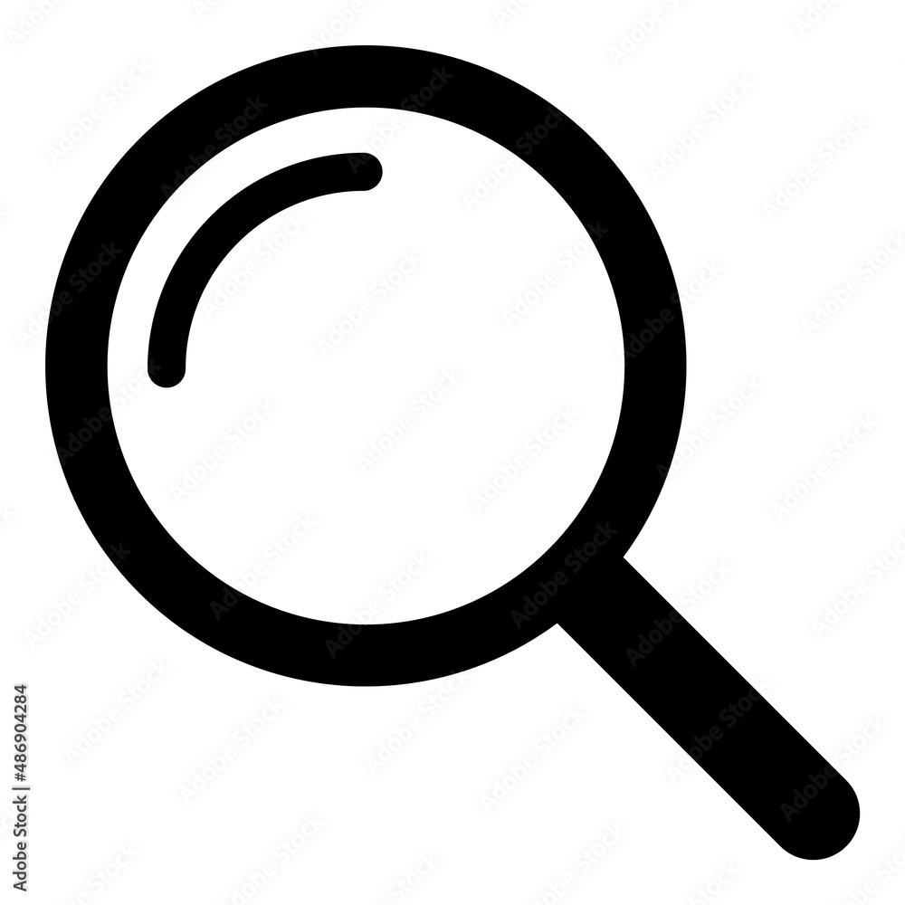 Magnify Flat Icon Isolated On White Background Magnify Flat Icon Isolated On White Background