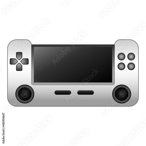 Display joystick icon cartoon vector. Game control