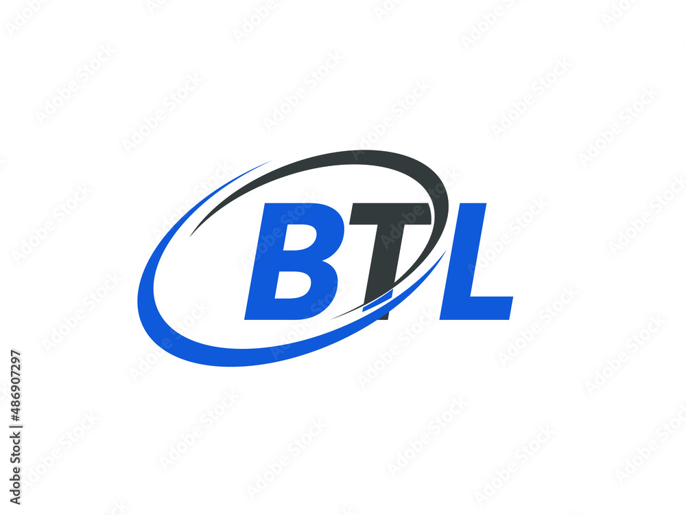 BTL letter creative modern elegant swoosh logo design BTL letter creative modern elegant swoosh logo design