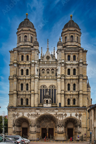 Church of Saint Michael in Dijon, France, from the 16th century. Its Renaissance-style façade is considered one of the most beautiful in France photo