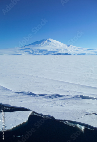 Mount Erebus from Mc Murdo Sound Antarctica