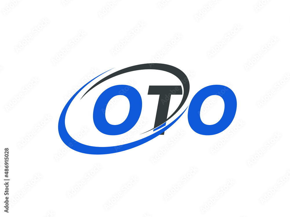 OTO letter creative modern elegant swoosh logo design OTO letter creative modern elegant swoosh logo design