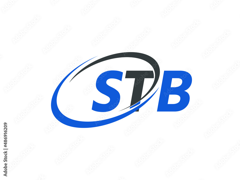 STB letter creative modern elegant swoosh logo design STB letter creative modern elegant swoosh logo design