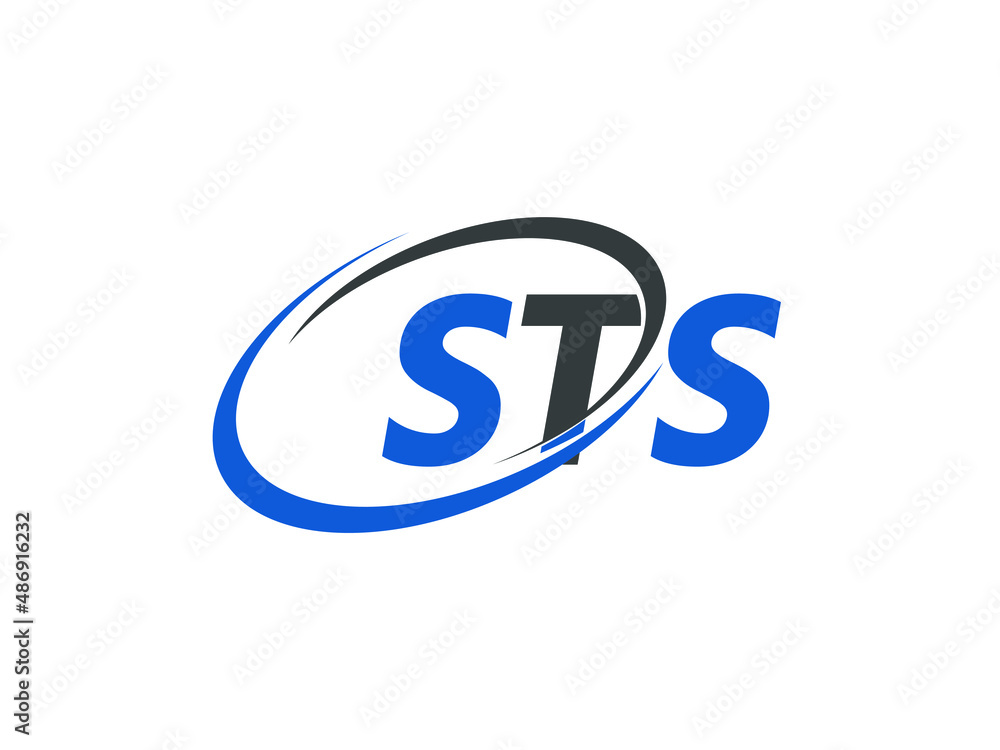 STS letter creative modern elegant swoosh logo design STS letter creative modern elegant swoosh logo design