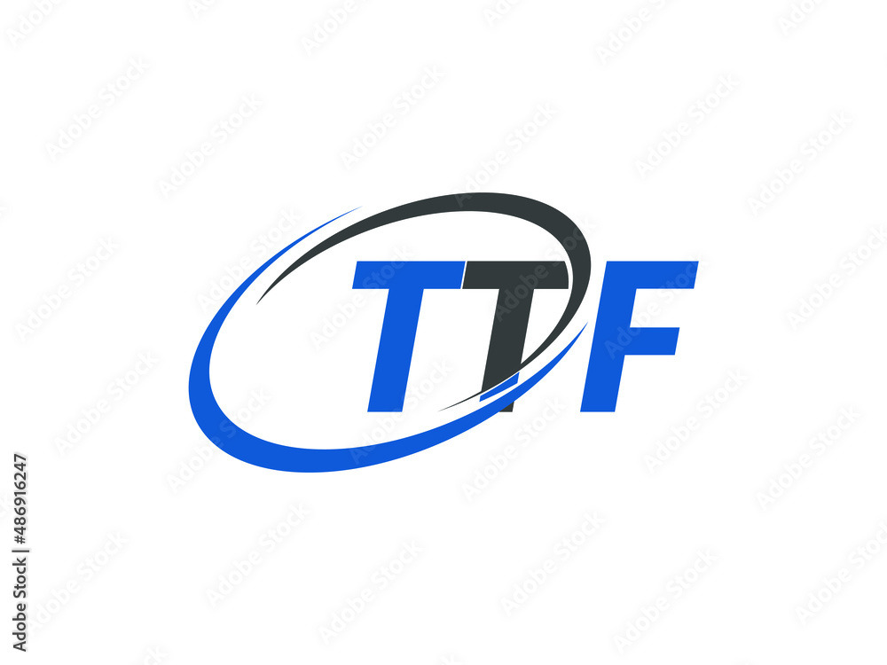 TTF letter creative modern elegant swoosh logo design TTF letter creative modern elegant swoosh logo design