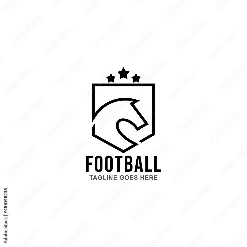 Football Club Logo Template. Vector Illustrator.
