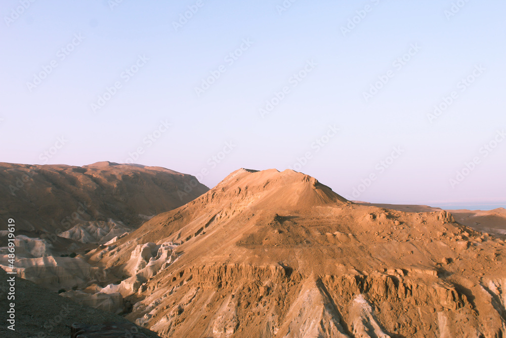 Naklejka premium landscape in the desert