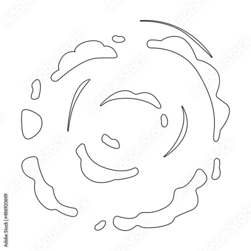 Explosion vector icon.Outline vector icon isolated on white background explosion.
