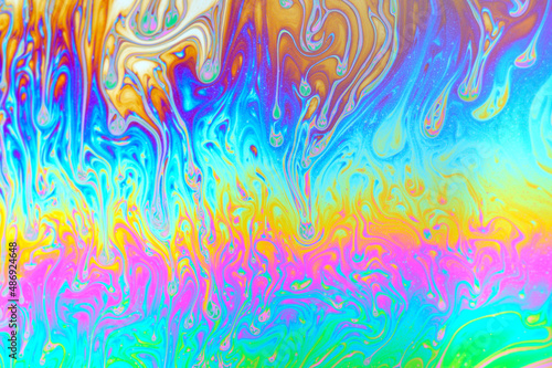 abstract background. macro photograph of the surface of a soap bubble © Oleg