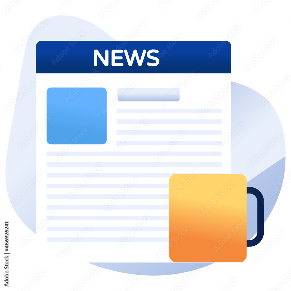 A premium download icon of newspaper
A premium download icon of newspaper