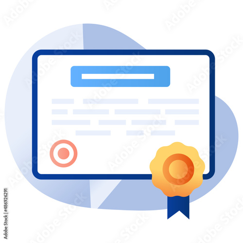 Trendy design icon of diploma

