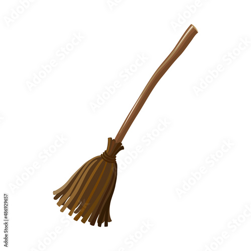 Isolated object of broom and tool icon. Web element of broom and panicle stock symbol for web.