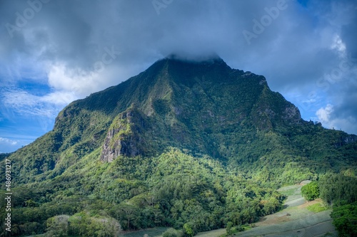 Clouds Obscuring a Mountain