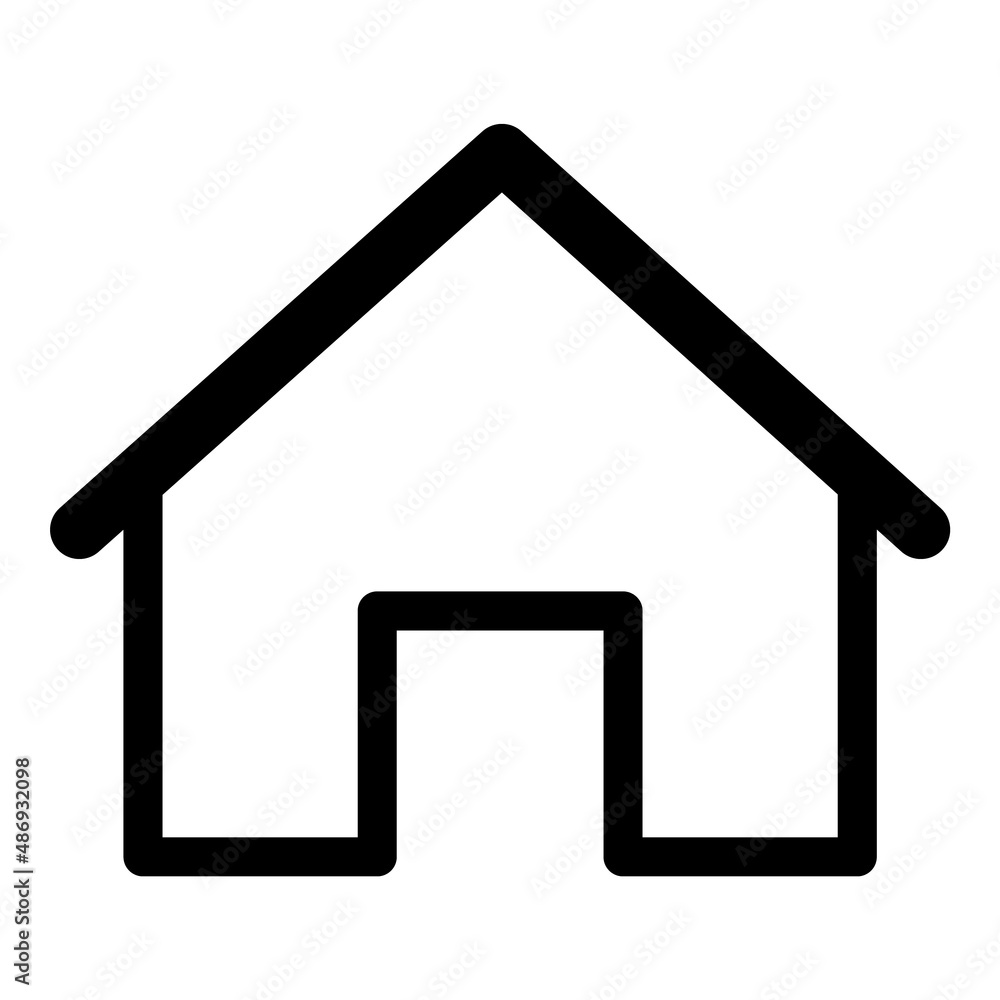 Home Flat Icon Isolated On White Background Home Flat Icon Isolated On White Background