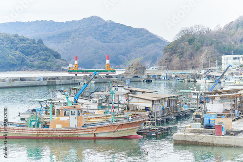 兵庫県赤穂市の漁港 