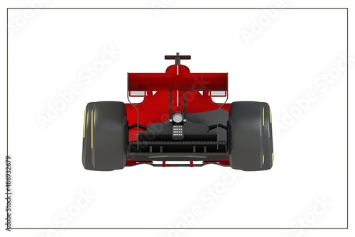 3d illustration of an F1 car. © guiuggioni