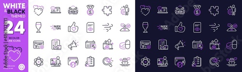 Online documentation, Beer glass and 5g internet line icons for website, printing. Collection of Sports arena, Heart, Employee icons. Best rank, Puzzle, Teacher web elements. Atom. Vector