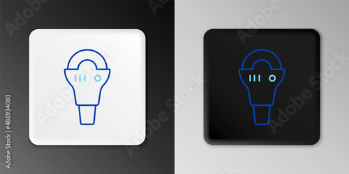 Line Angle grinder icon isolated on grey background. Colorful outline concept. Vector