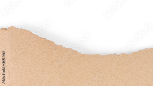 Old yellow craft paper torn...