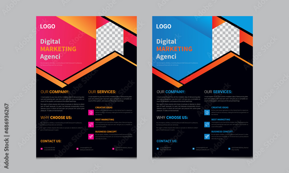 Brochure design, cover modern layout, annual report, poster, flyer in A4 with colorful triangles, geometric shapes for tech, science, market with light background. Brochure design, cover modern layout, annual report, poster, flyer in A4 with colorful triangles, geometric shapes for tech, science, market with light background.