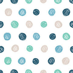 Crédence de cuisine Formes géométriques patrons Motif abstrait camaïeu bleu apaisant  © Elena Melnikova