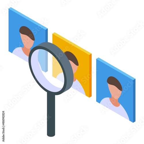 Client review icon isometric vector. Customer know. Business verification