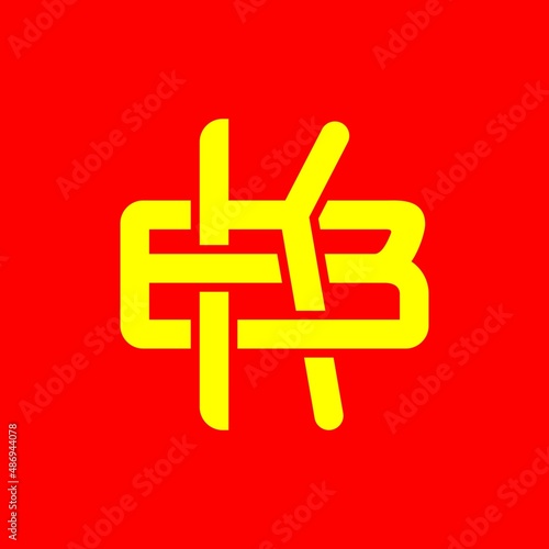 Initial KB, BK, EKB, KEB, monogram logo vector.