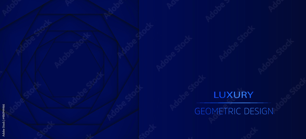 Obraz premium Blue geometric background. Vector illustration. 